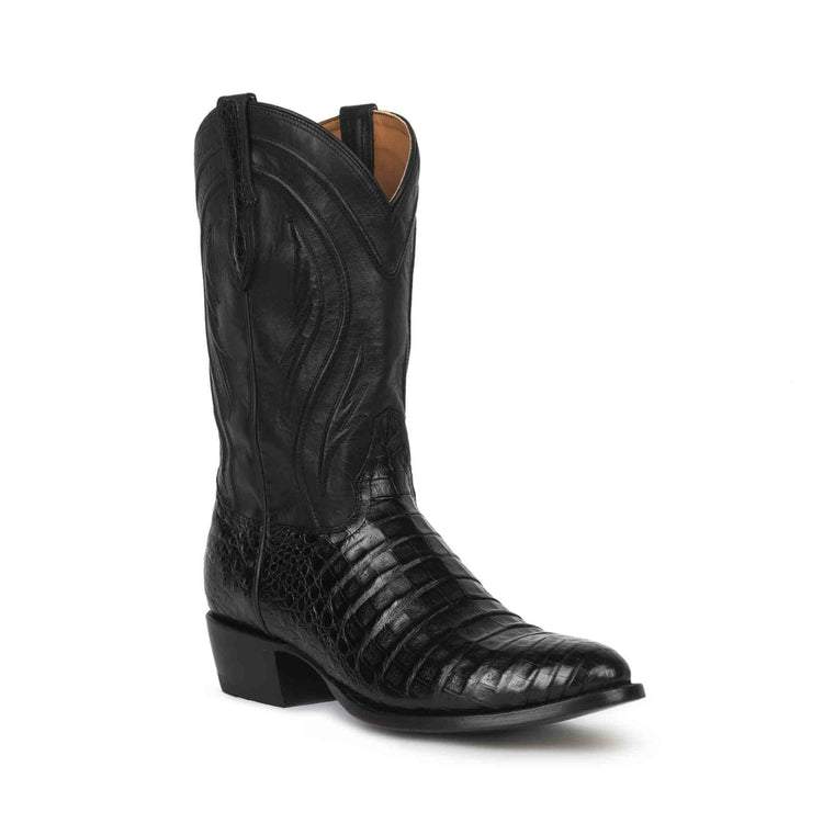 Men's Textured Detailed Caiman Boots