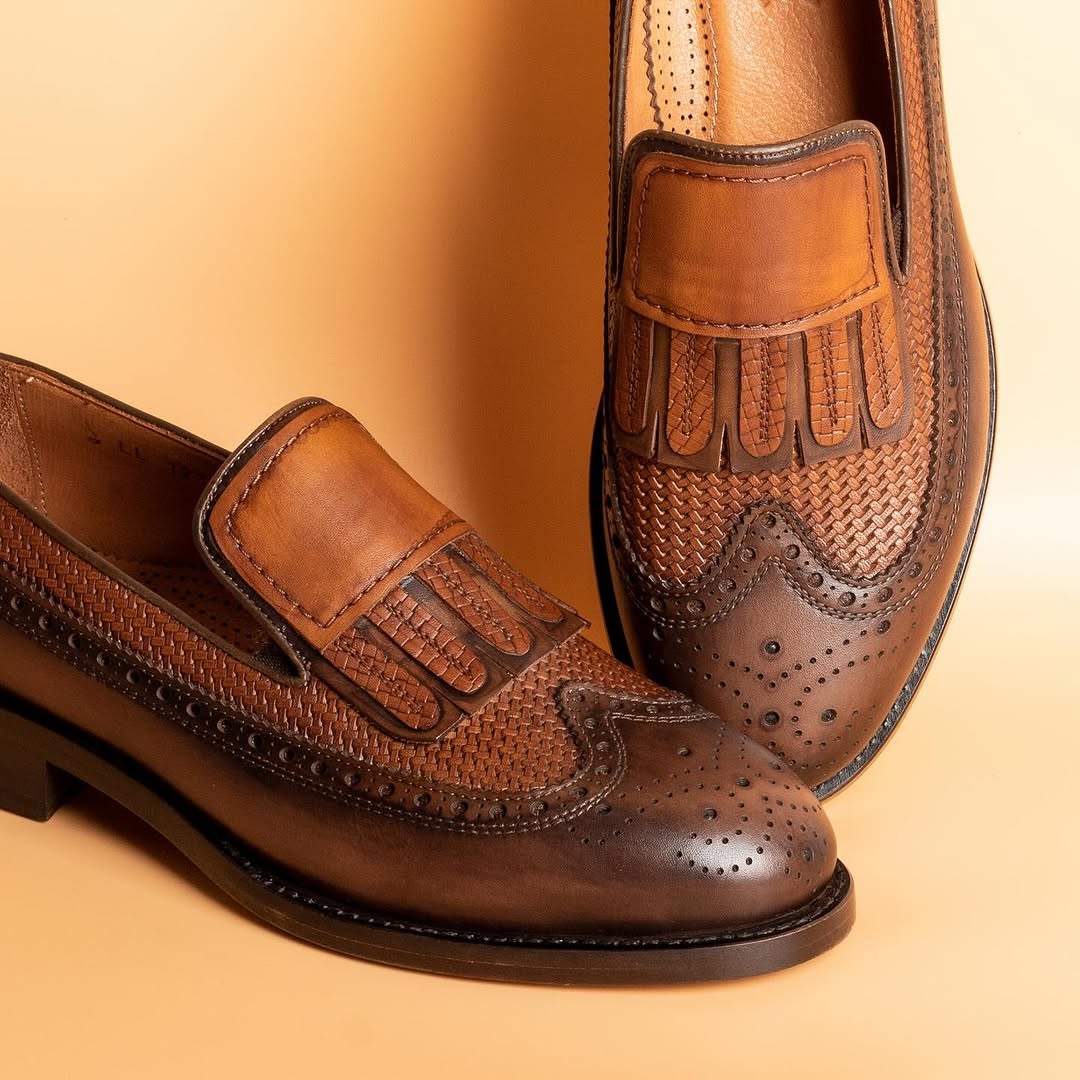 Exquisite Handmade Cowhide Loafers