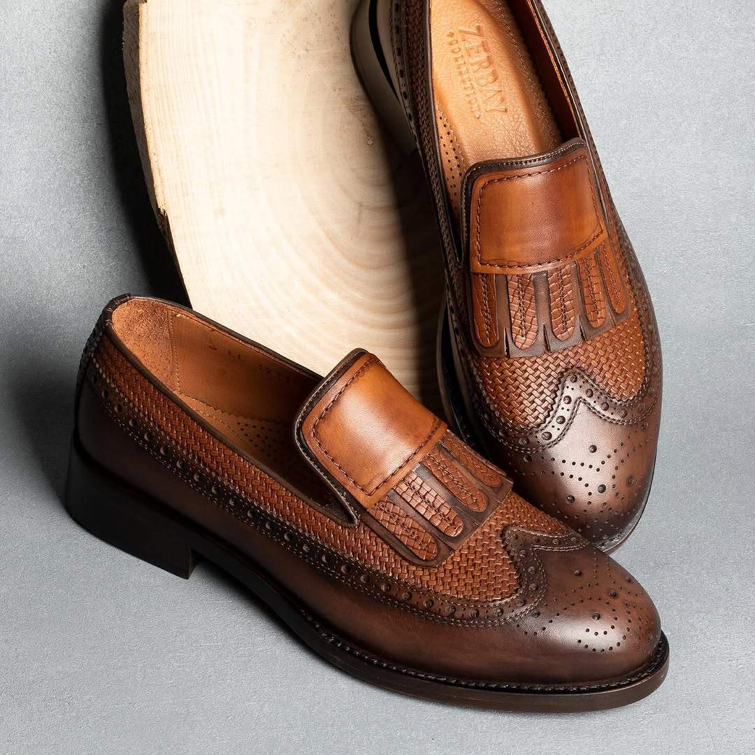 Exquisite Handmade Cowhide Loafers