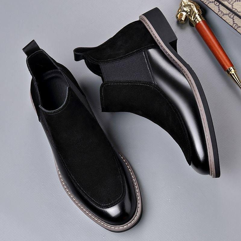Men's Suede Polished Ankle Boots
