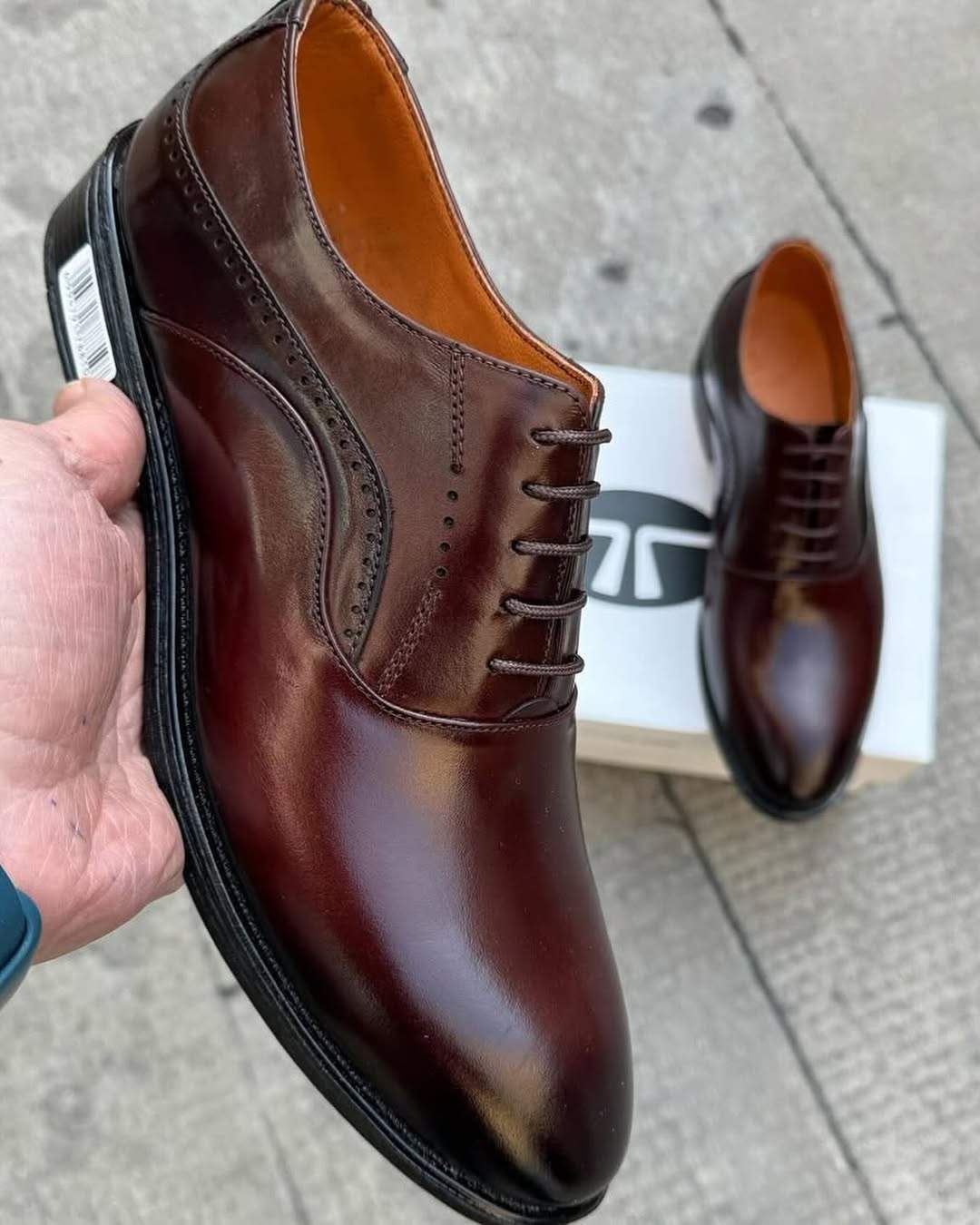 Men's Genuine Leather Formal Oxford Shoes