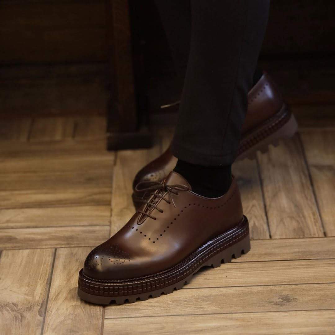 Genuine Leather Brogues Men's Trendy Shoes