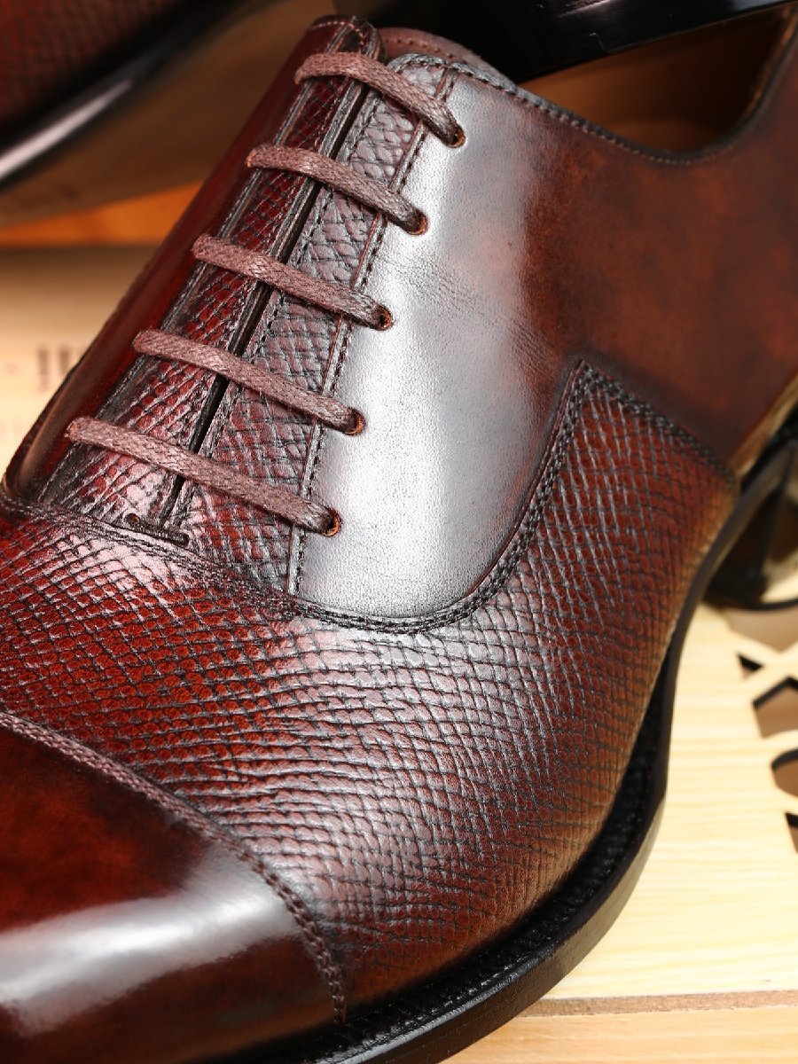 Men's Genuine Leather Formal Oxford Shoes