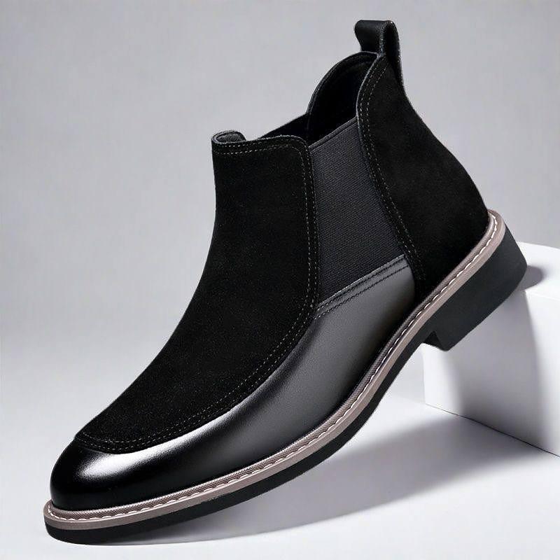 Men's Suede Polished Ankle Boots