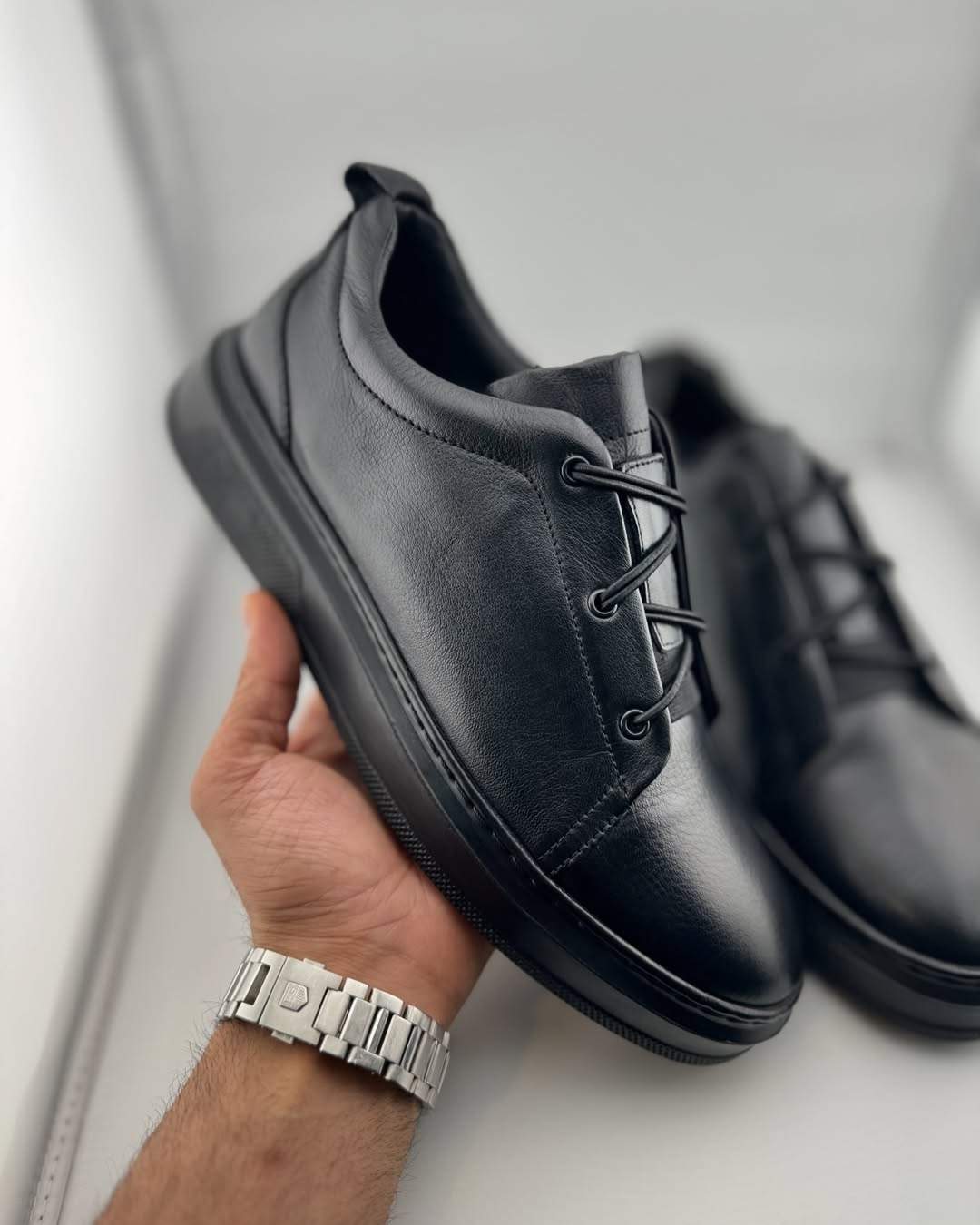 Men's Mark Black Leather Shoes