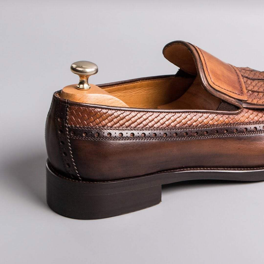 Exquisite Handmade Cowhide Loafers