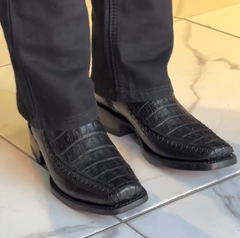 Men's Black Croc Boots