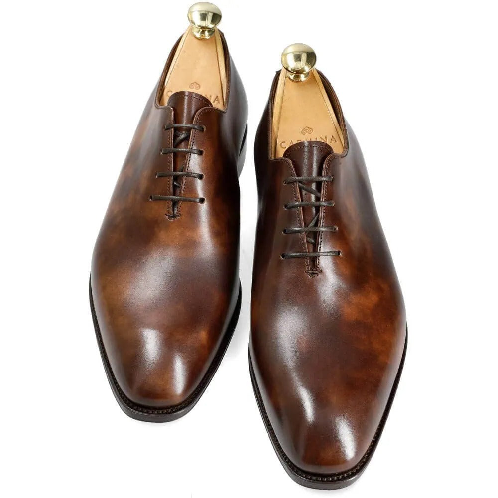 Men's Brown Seamless Oxford Shoes