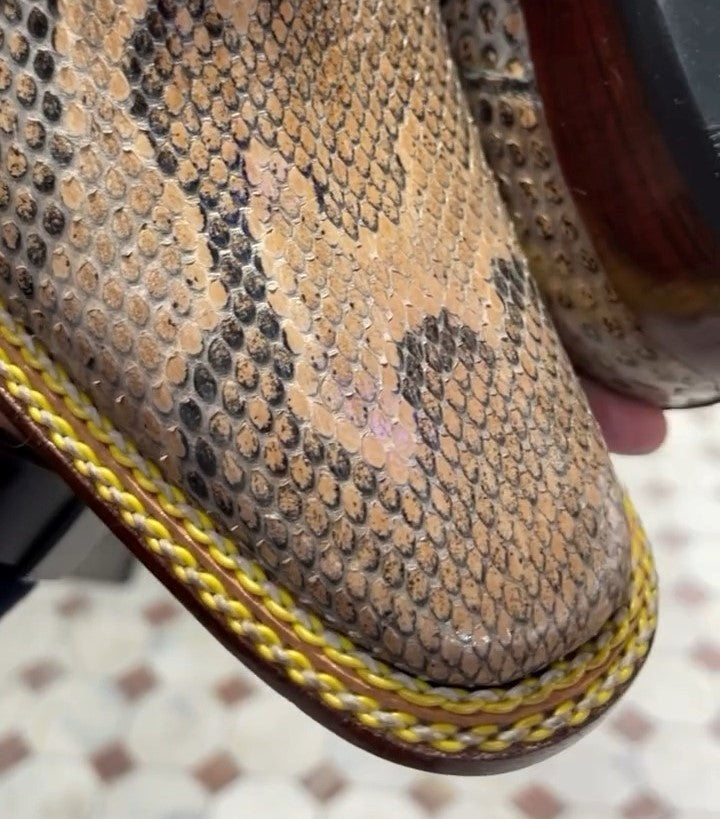 Python Leather Handmade Men's Shoes