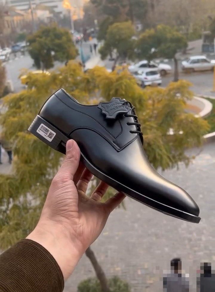 Men's Classic Black Party Leather Shoes