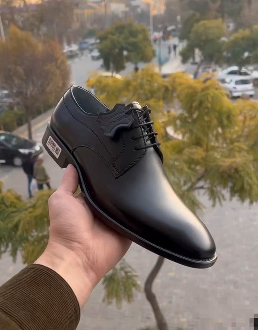 Men's Classic Black Party Leather Shoes