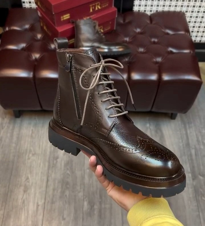 Men's Luxury Quality Fashionable Leather Boots