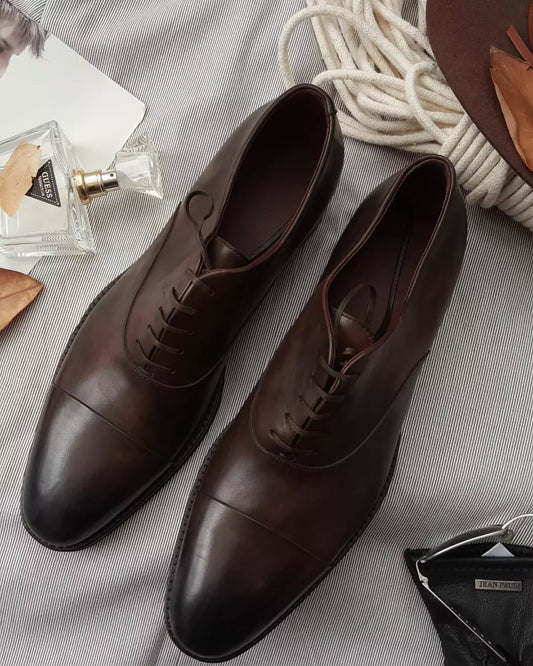 Men's Formal Lace-up Oxford Leather Shoes