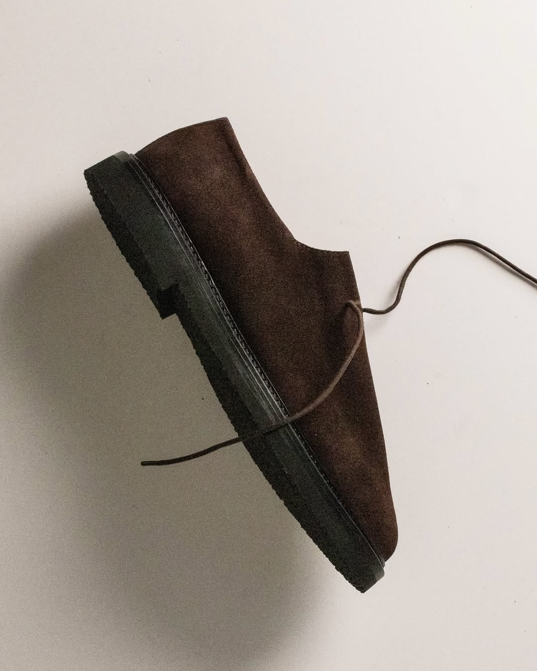 Suede Lace-up Loafers