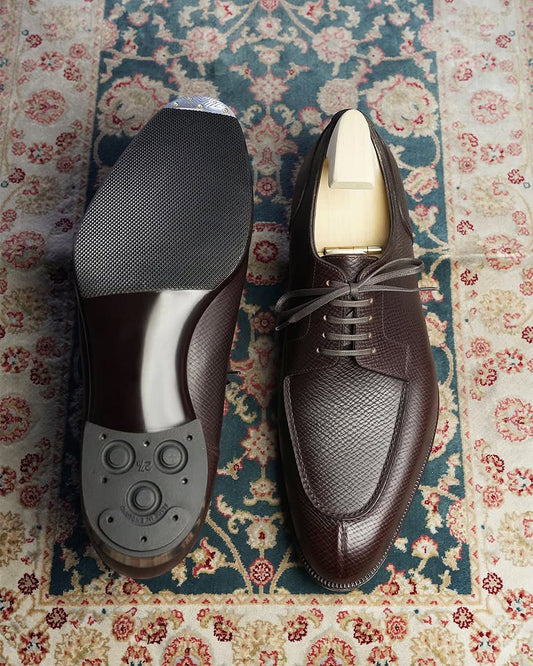 Men's Split Toe Derby Leather Shoes