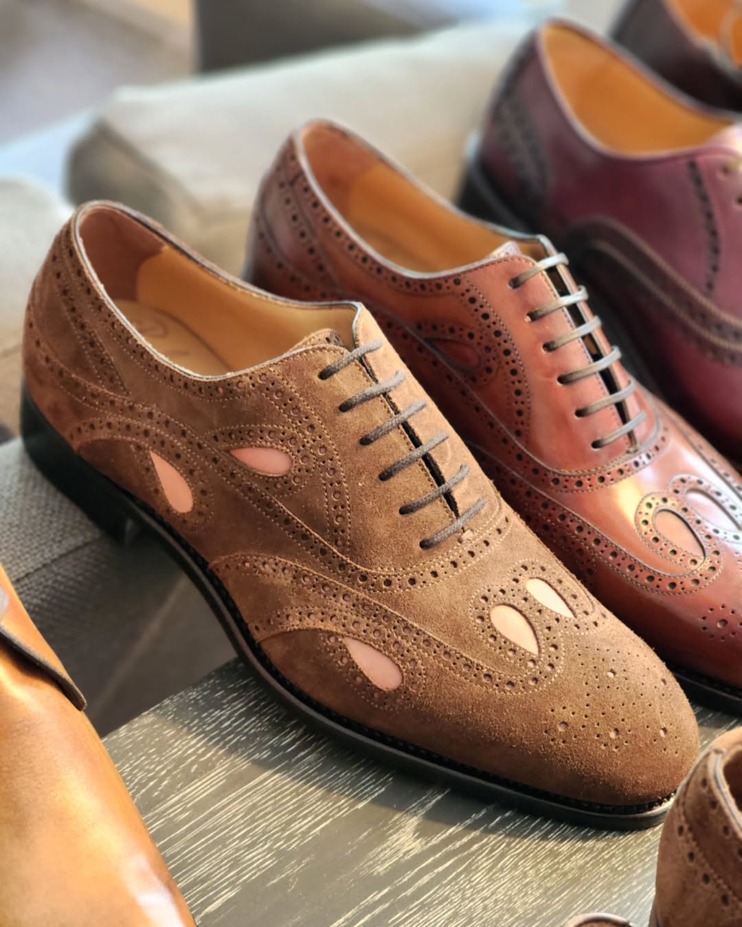 Men's Sculpted Brogue Leather Shoes