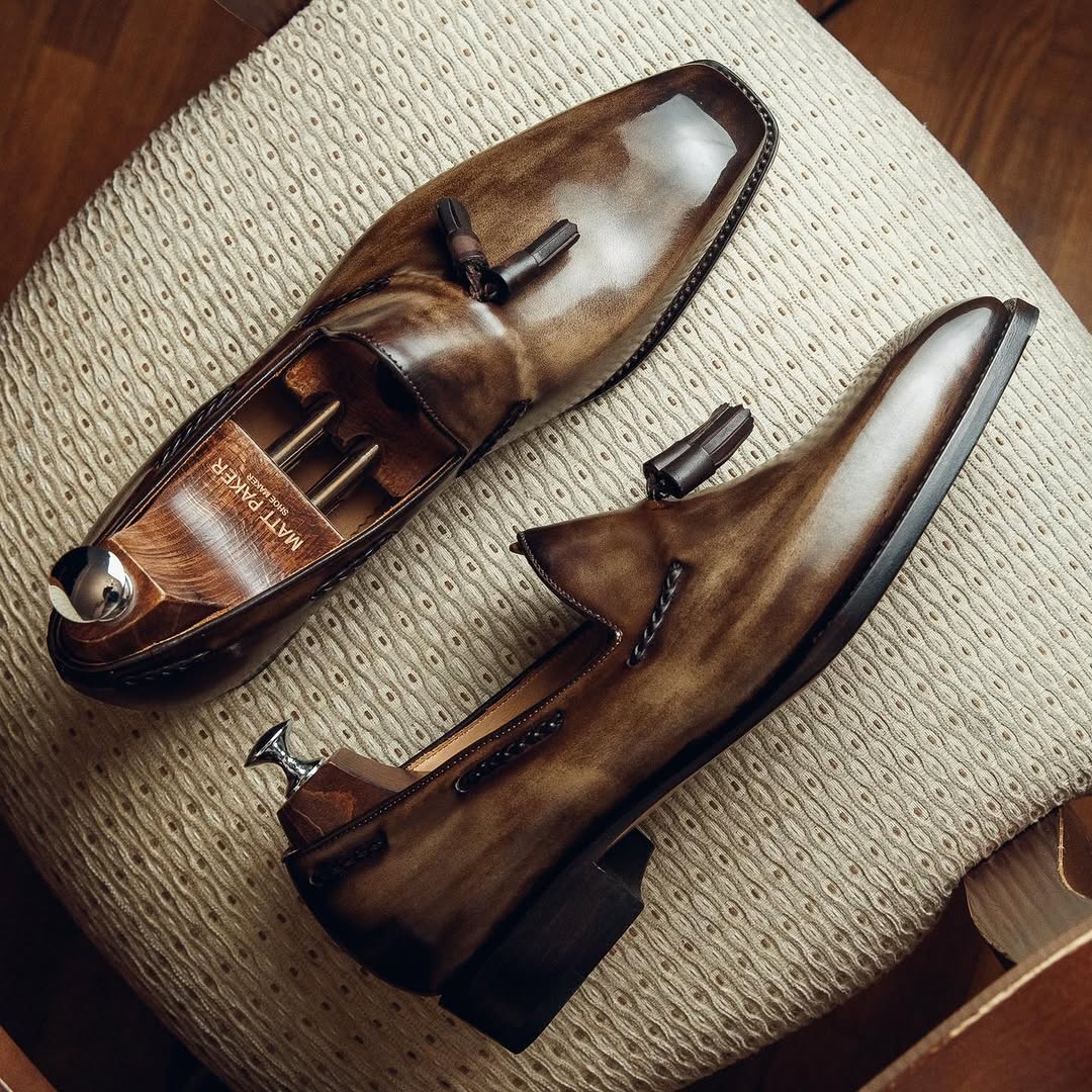 Italian Handmade Tassel Leather Shoes