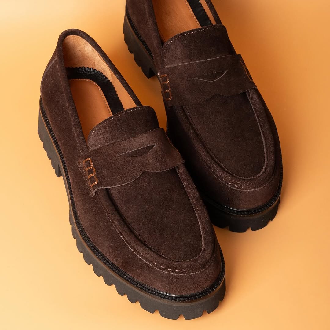 Brown Suede Casual Shoes