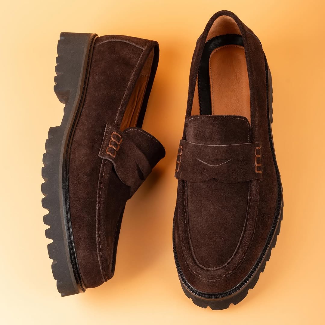 Brown Suede Casual Shoes