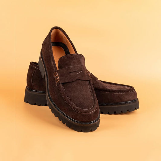 Brown Suede Casual Shoes