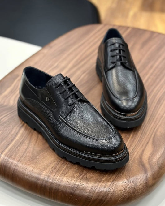 Stylish Black Leather Casual Shoes