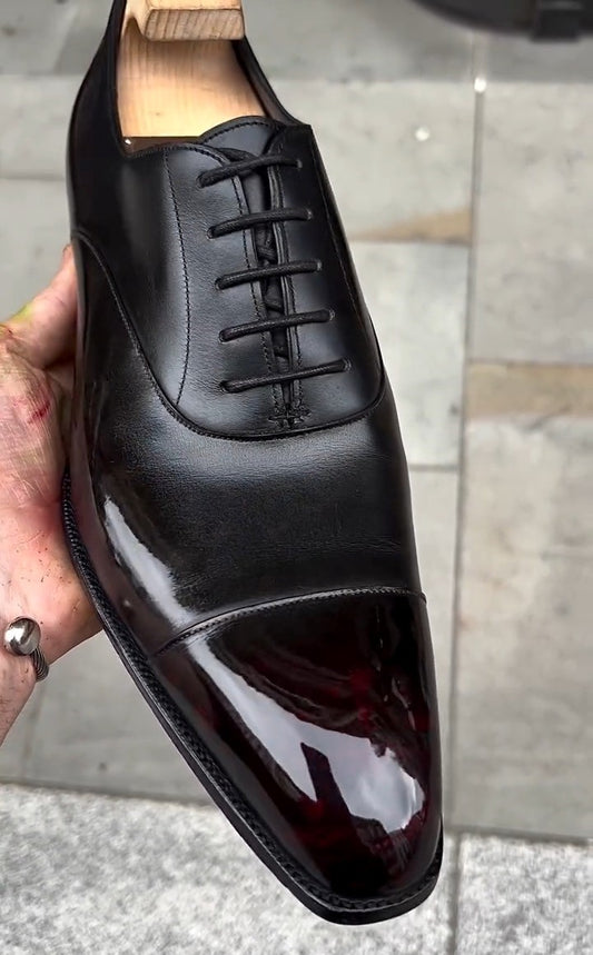 Genuine Men's Hand Polished Oxford Shoes