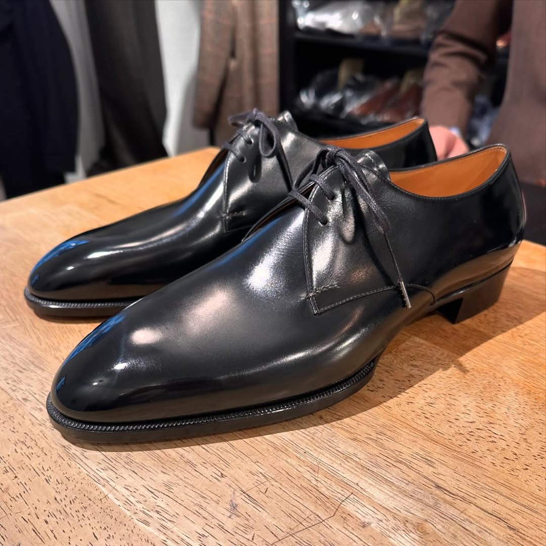 Men's Handmade Classic Black Leather Shoes