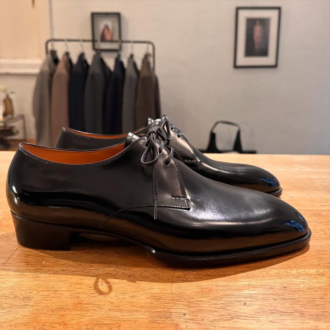 Men's Handmade Classic Black Leather Shoes