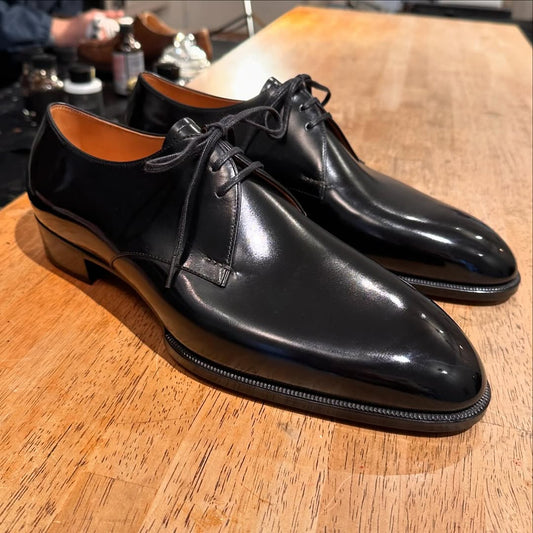 Men's Handmade Classic Black Leather Shoes