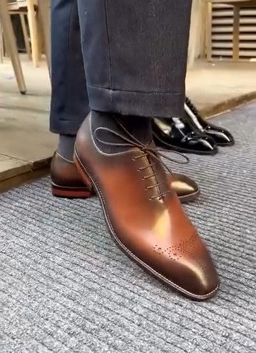 Classic Brown Men's Oxford Shoes