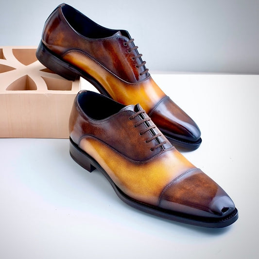 Stylish Two-tone Oxford Shoes