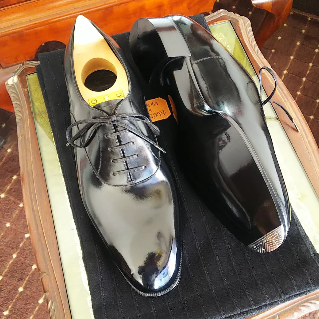 Classic Black Men's Handmade Oxford Shoes