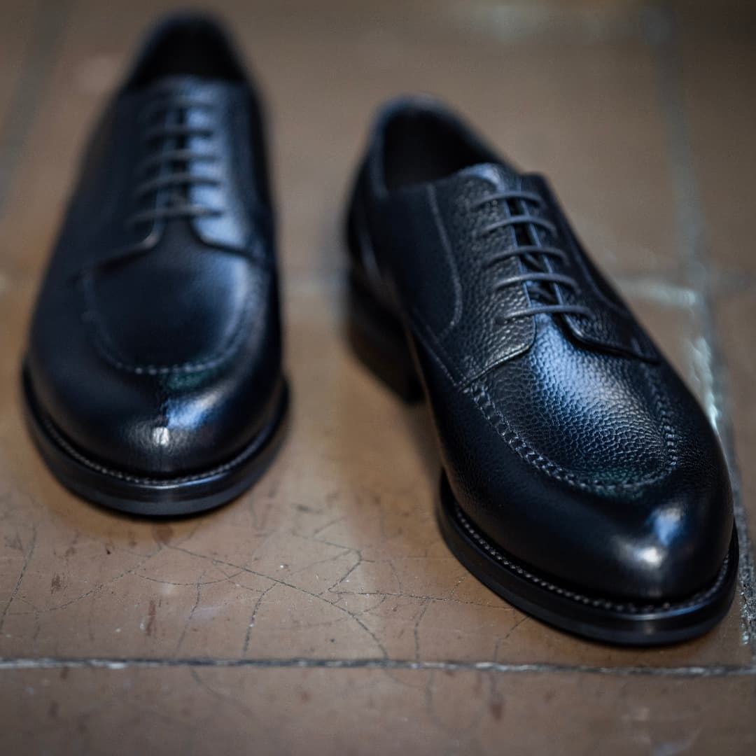 Men's Handmade Black Calfskin Shoes