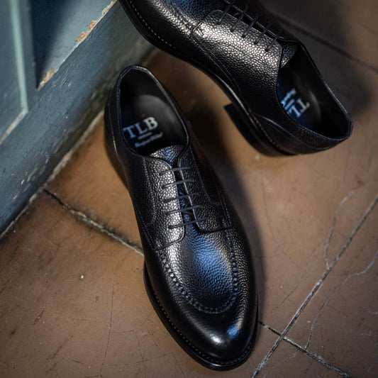 Men's Handmade Black Calfskin Shoes
