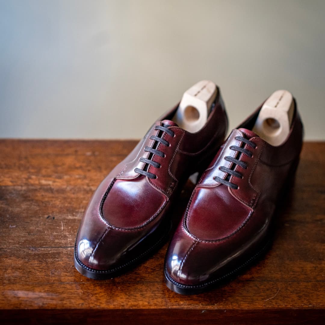 Genuine Leather Men's Handmade Derby Shoes