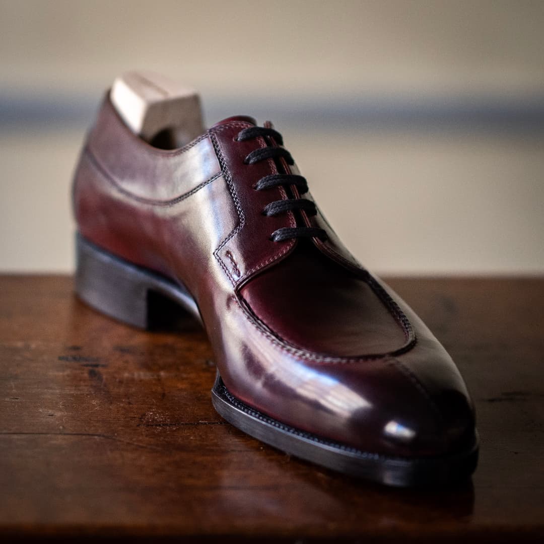 Genuine Leather Men's Handmade Derby Shoes