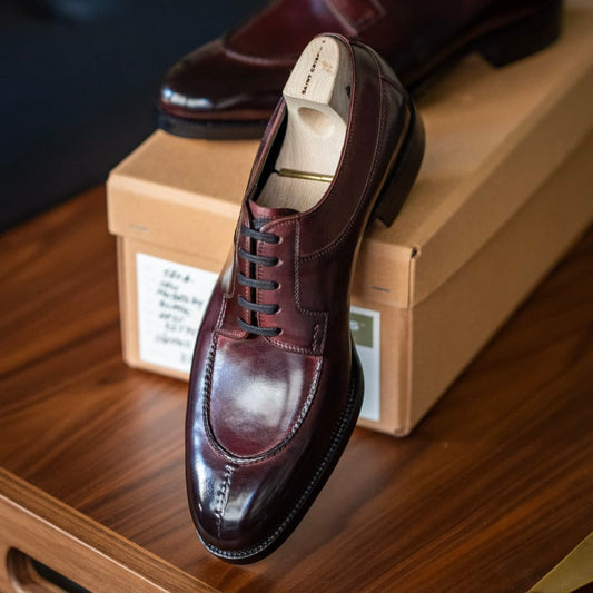 Genuine Leather Men's Handmade Derby Shoes