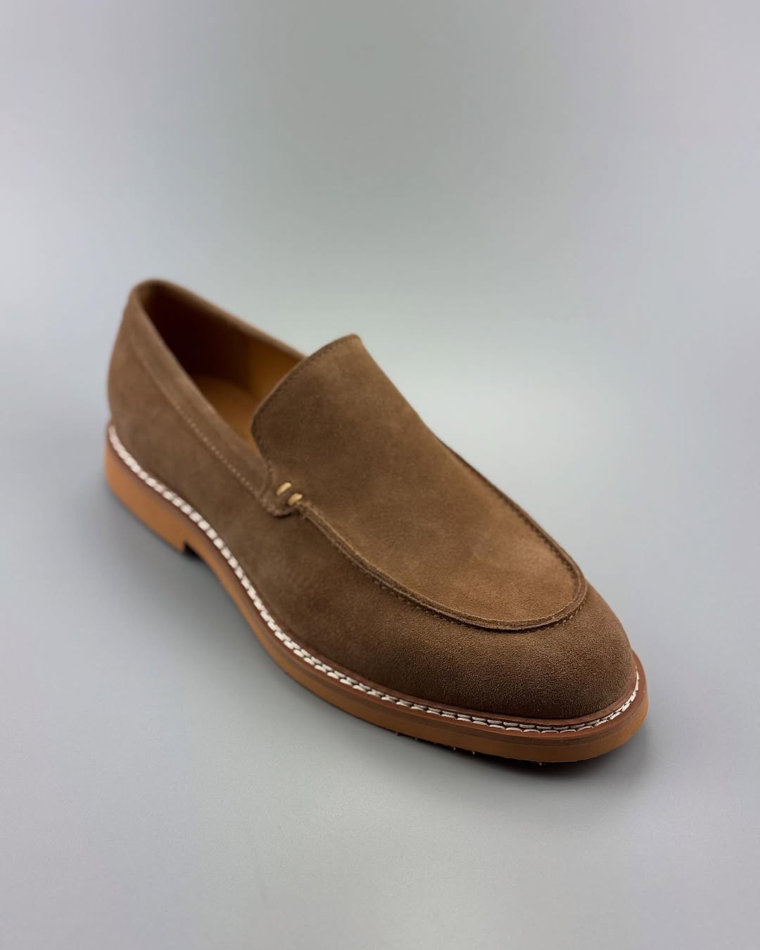 Men's Brown Suede Loafers