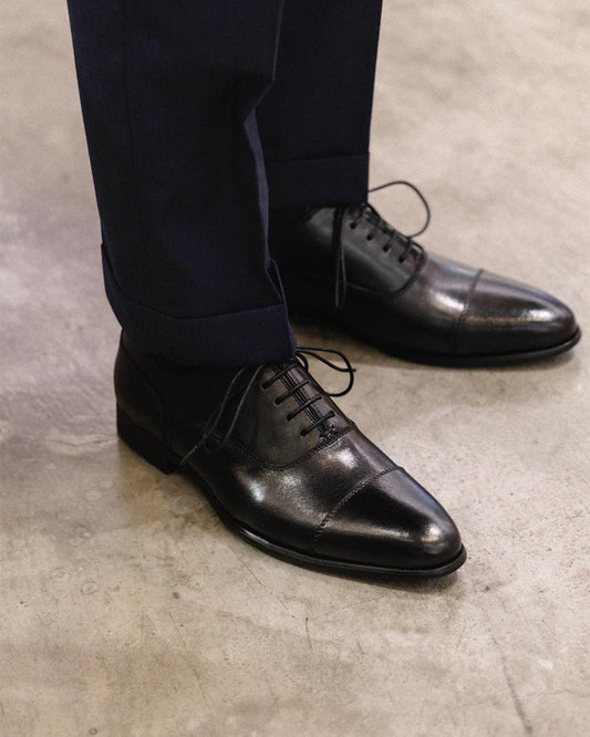 Men's Black Oxford Dress Shoes