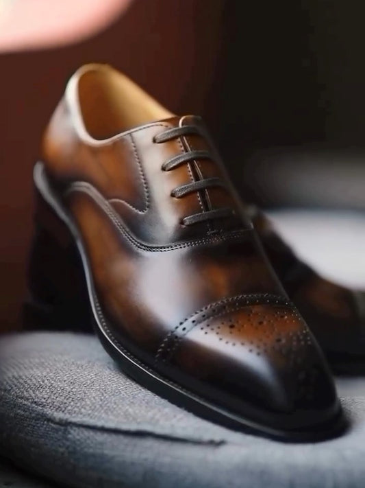 Men's Handmade Gentleman Leather Shoes