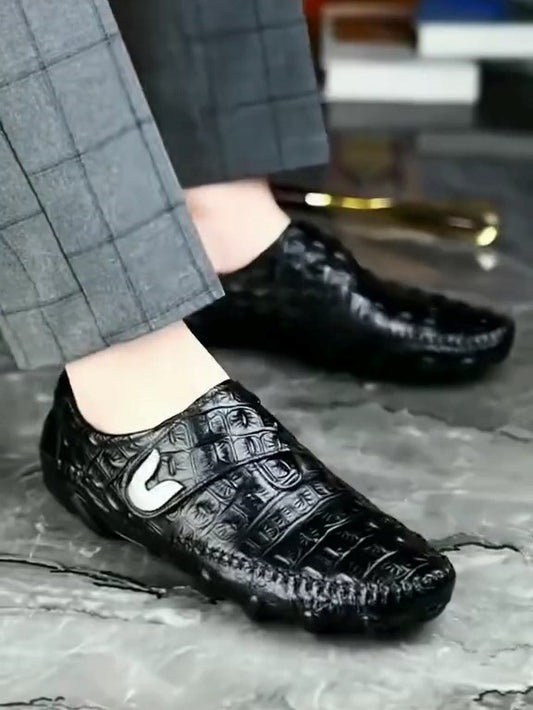 Black Leather Casual Shoes