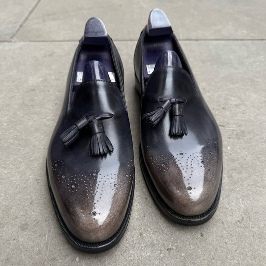 Fringed Leather Loafer