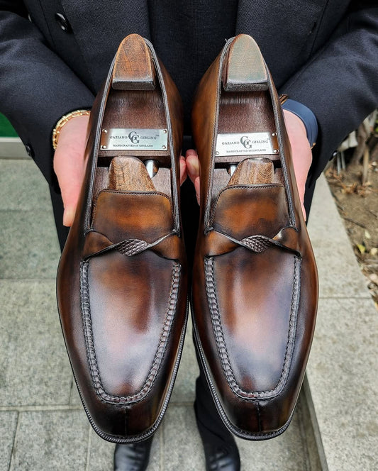 Twist Leather Loafers