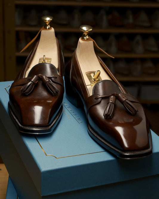 Chocolate Tassel Loafers