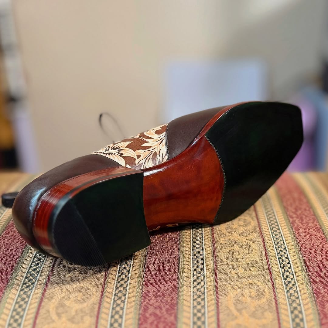 Men's Calfskin Hand-dyed Leather Shoes