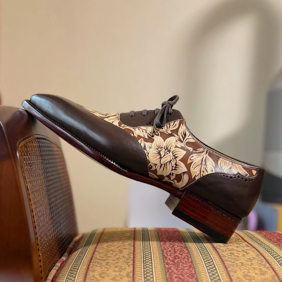 Men's Calfskin Hand-dyed Leather Shoes