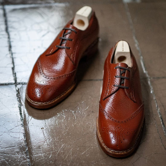 Brown Calfskin Men's Shoes