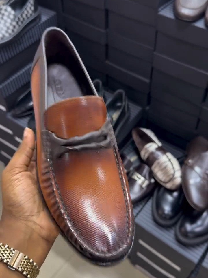 Tan Calfskin Loafer