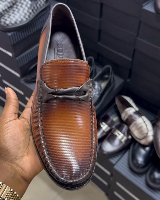 Tan Calfskin Loafer