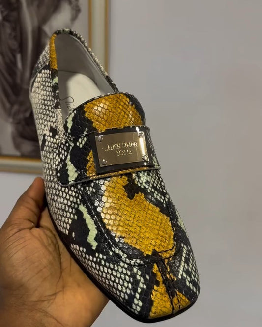 Genuine Snakeskin Leather Loafer